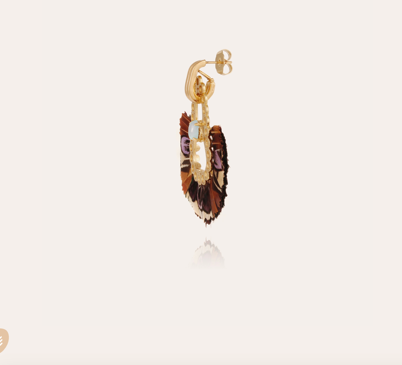 GAS BIJOUX - Boucles d'oreilles FORTALEZA dorées à l'or fin