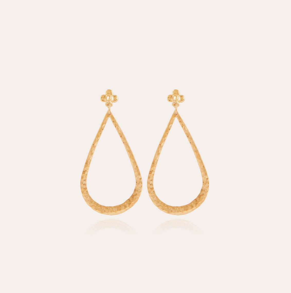 GAS BIJOUX - Boucles d'oreilles BIBI mini dorées à l'or fin