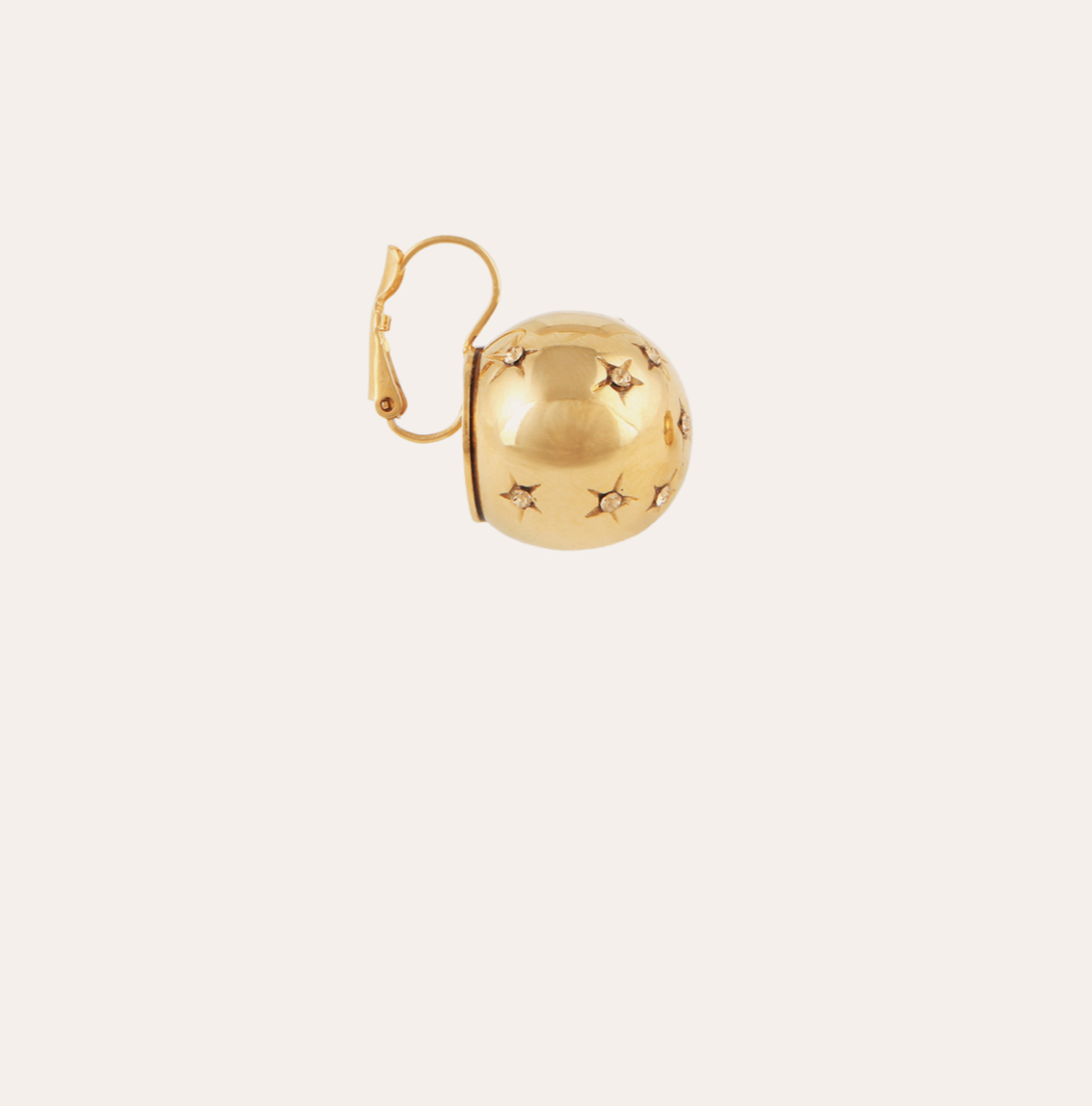 GAS BIJOUX - Boucles d'oreilles COMETE grand modèle dorées à l'or fin