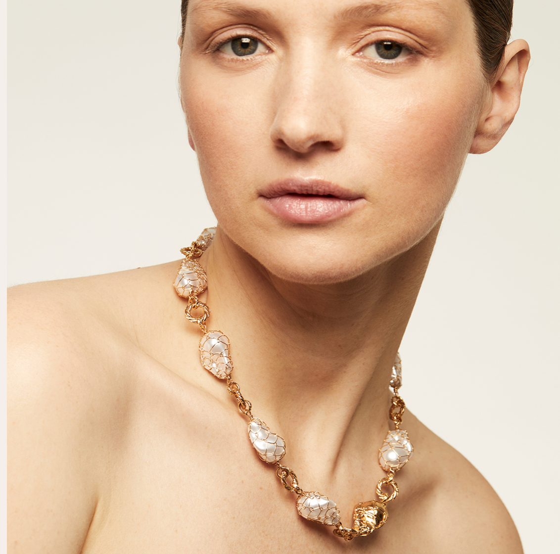 GAS BIJOUX - Collier RAINBOW BIWA doré à l' or fin