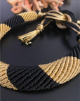 YASSS - Collier le RINABOW WAVES BALCK/GOLD