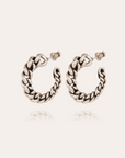 GAS BIJOUX - Boucles d'oreilles créoles BRONXY en métal argenté