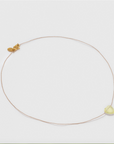 UNE A UNE - Collier Goutte Coeur Jaune