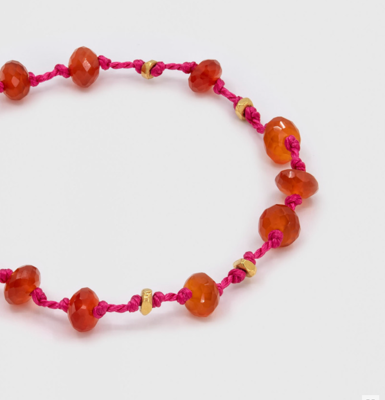UNE A UNE - Bracelet ZALA cornaline