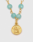 UNE A UNE - Collier INDE ALWAR amazonite