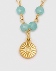 UNE A UNE - Collier INDE ALWAR amazonite