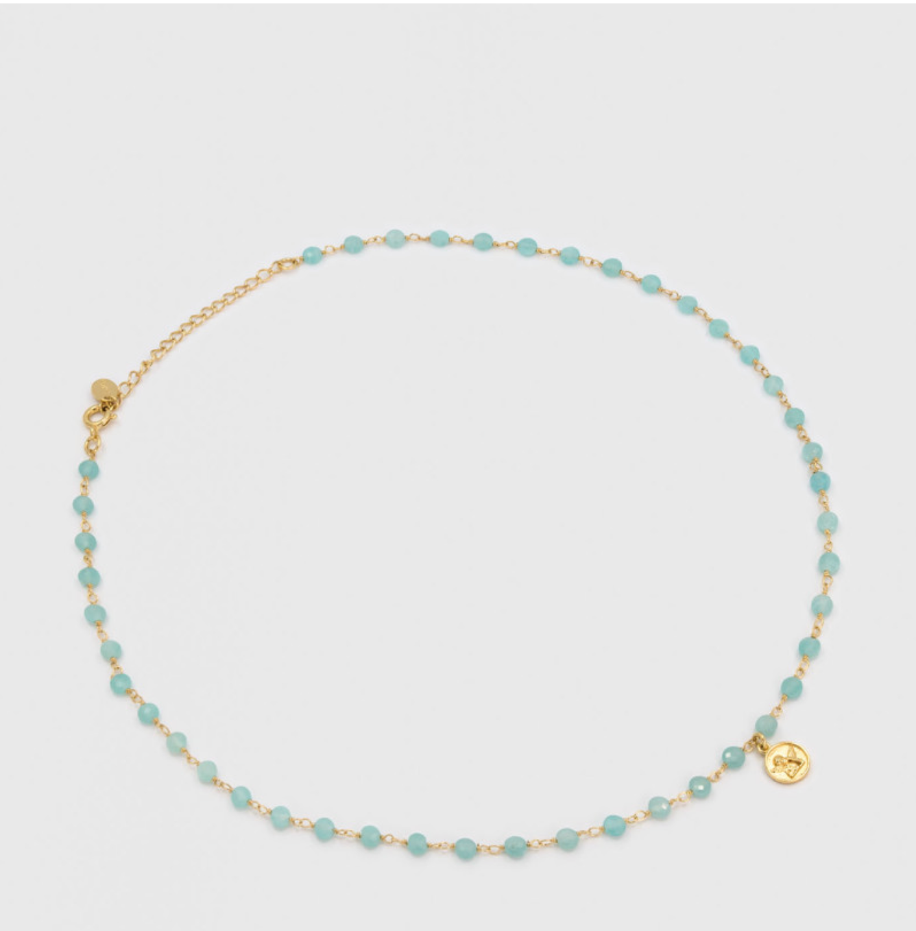 UNE A UNE - Collier INDE ALWAR vert