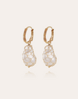 GAS BIJOUX - Boucles d'oreilles TAO BIWA dorées à l'or fin