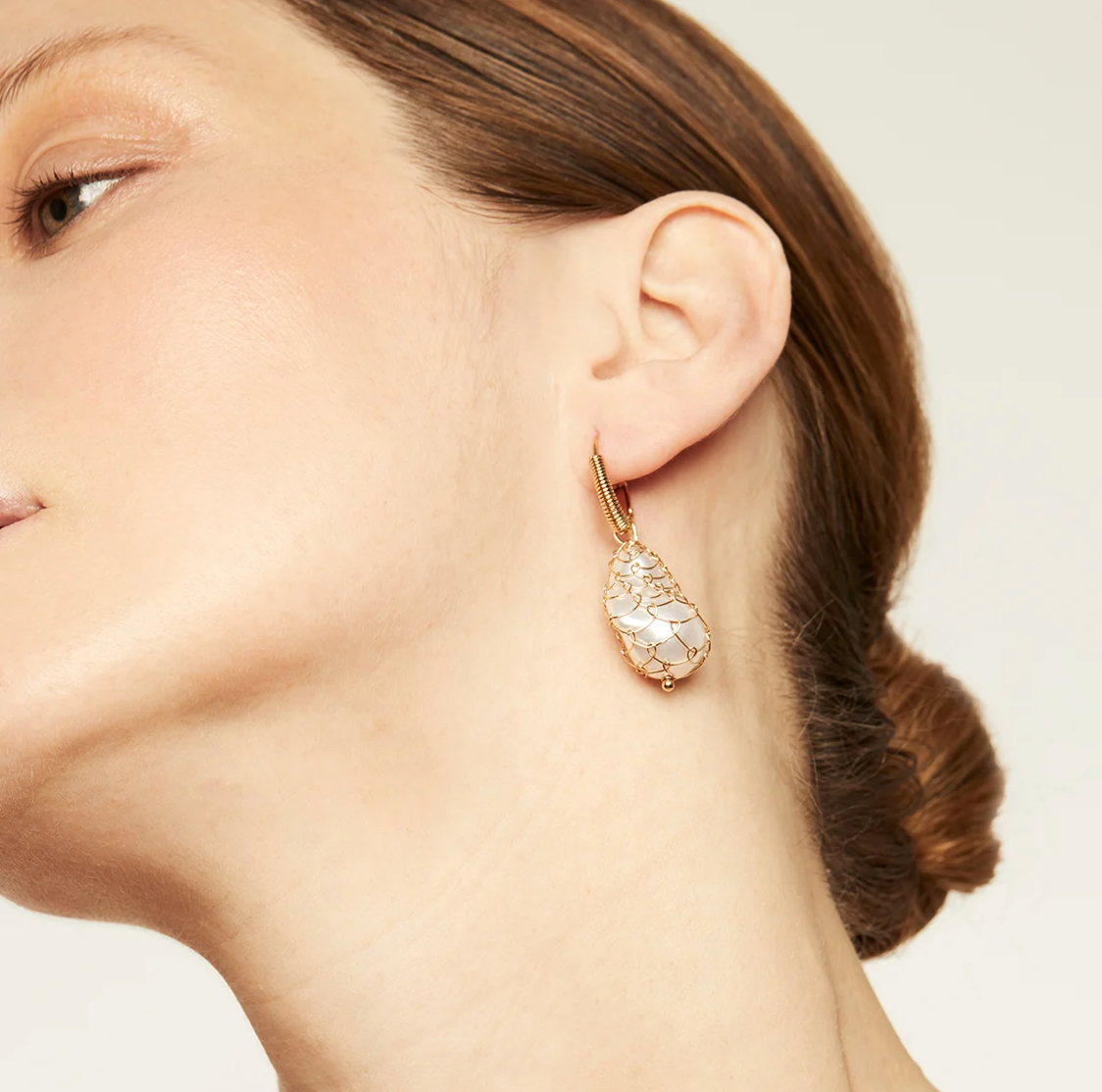 GAS BIJOUX - Boucles d'oreilles TAO BIWA dorées à l'or fin