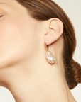 GAS BIJOUX - Boucles d'oreilles TAO BIWA dorées à l'or fin