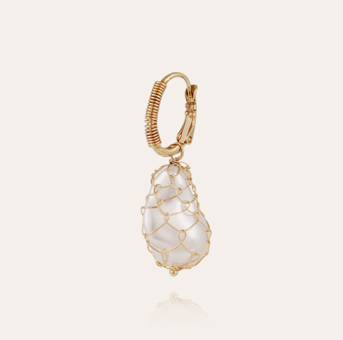 GAS BIJOUX - Boucles d'oreilles TAO BIWA dorées à l'or fin