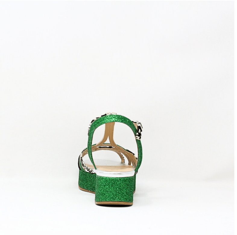 CREATIS - Chaussures Sandale SALOME 5 AVERE glitter Menta et animal
