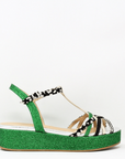 CREATIS - Chaussures Sandale SALOME 5 AVERE glitter Menta et animal