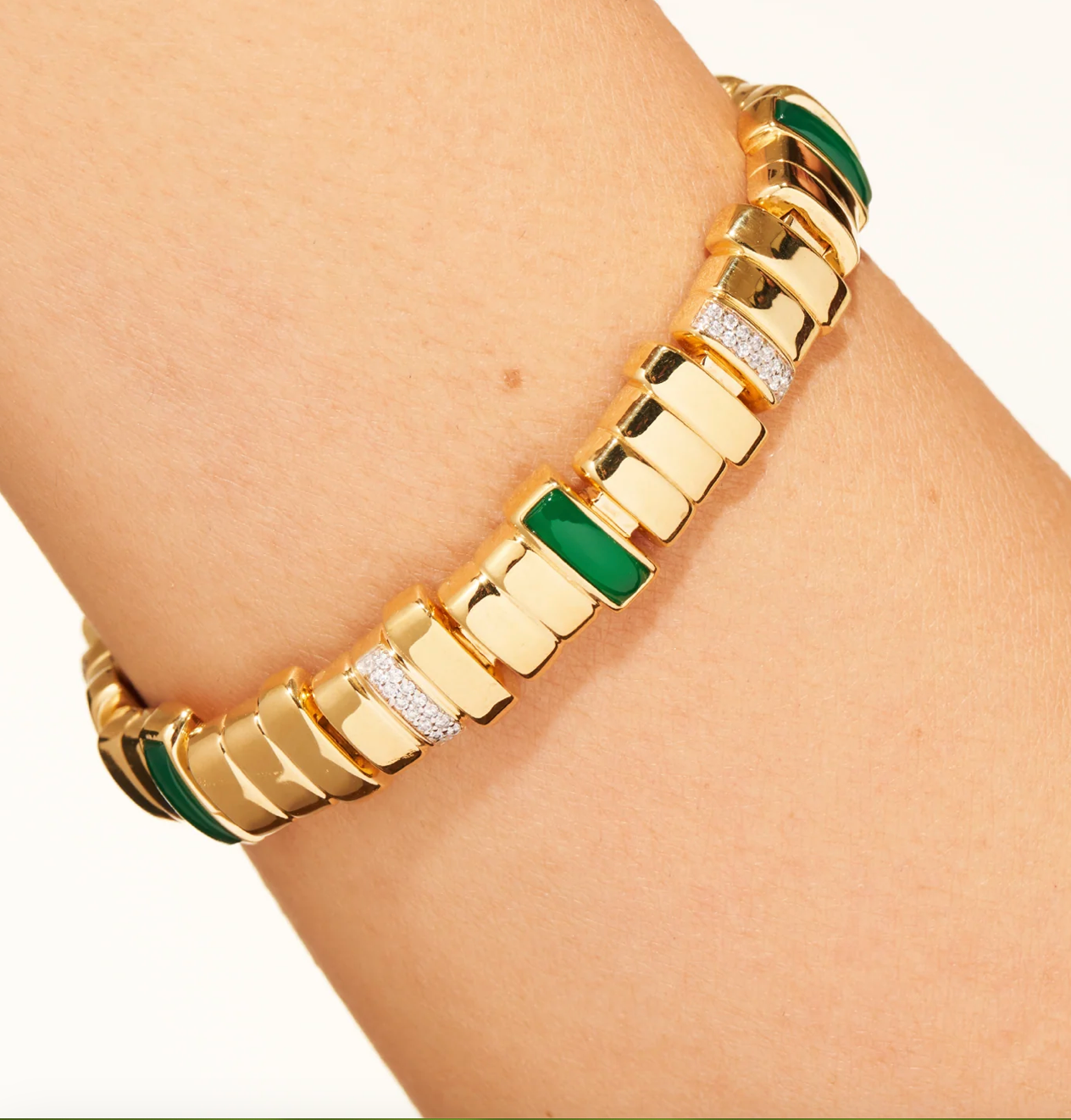BE MAAD - Bracelet EMPREINTE - ONYX VERT