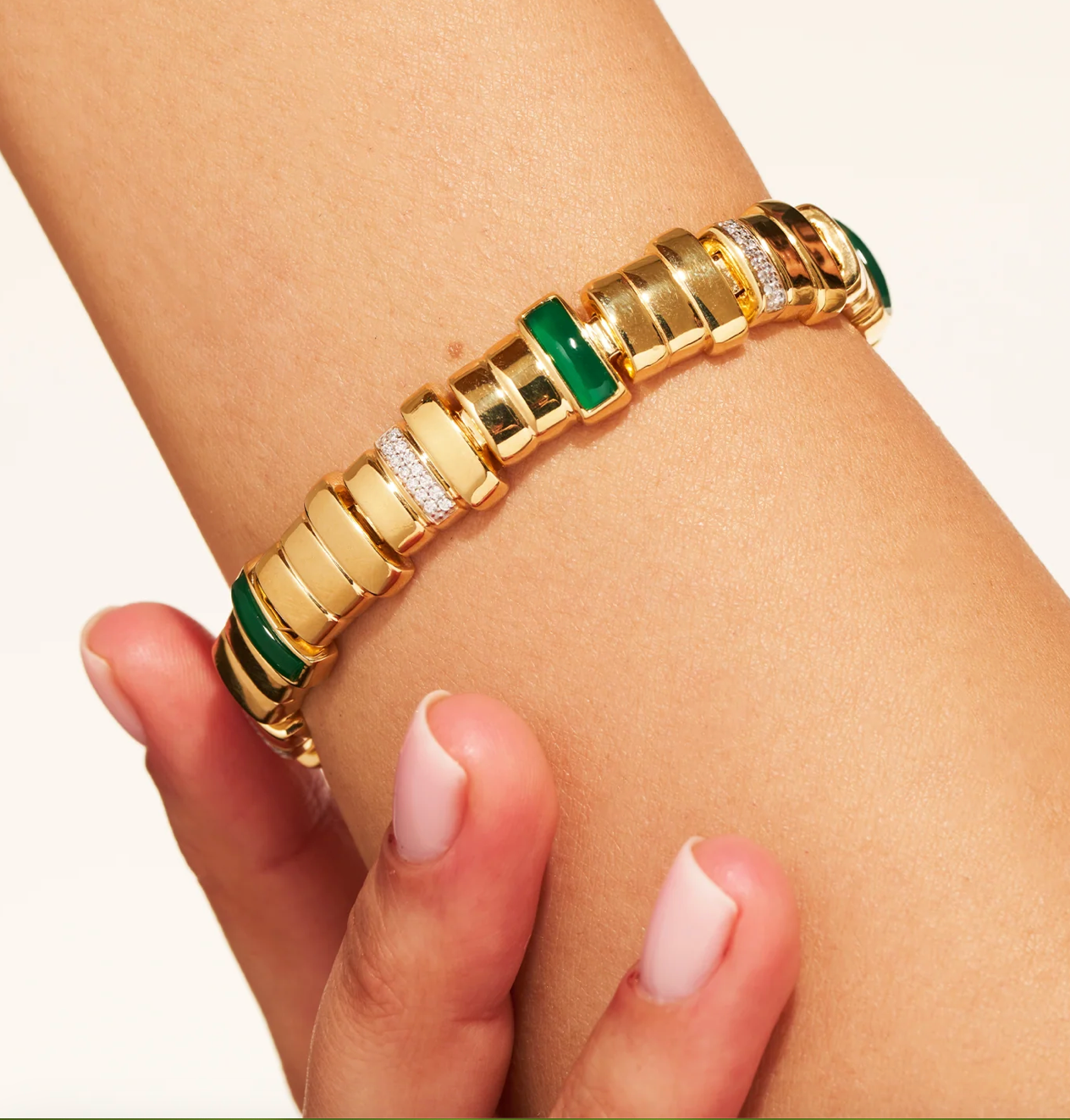 BE MAAD - Bracelet EMPREINTE - ONYX VERT