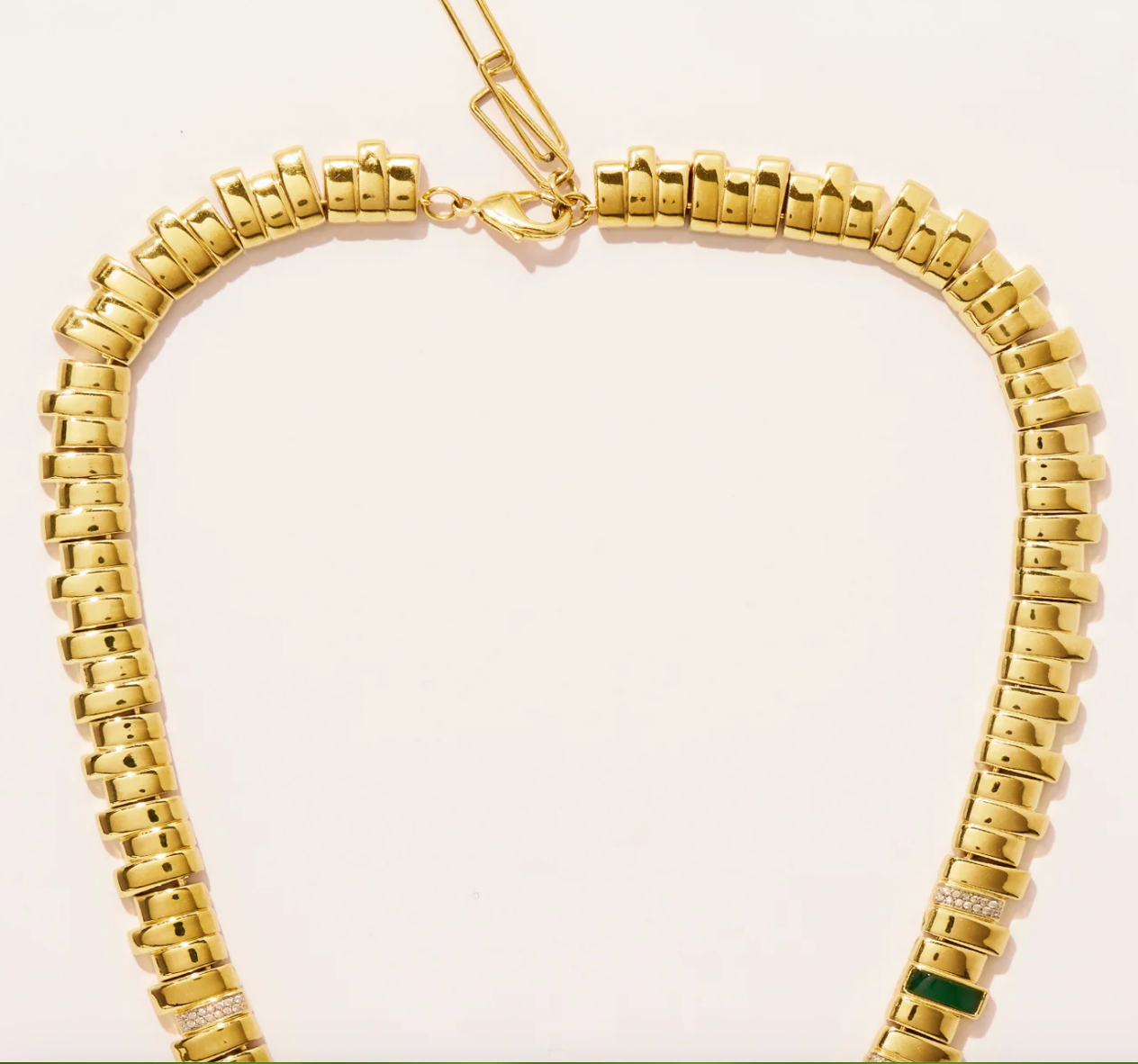 BE MAAD - Collier EMPREINTE - onyx vert