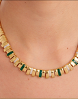 BE MAAD - Collier EMPREINTE - onyx vert