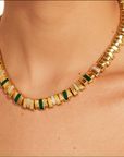 BE MAAD - Collier EMPREINTE - onyx vert