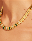 BE MAAD - Collier EMPREINTE - onyx vert