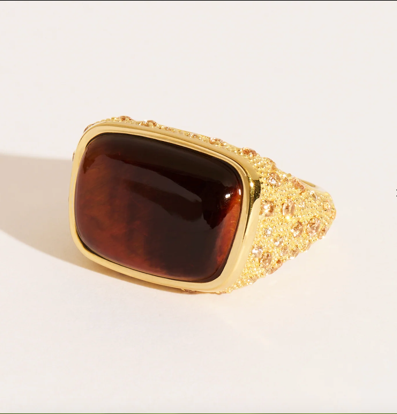 BE MADD - Bague EMPREINTE - Oeil de tigre