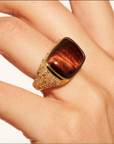 BE MADD - Bague EMPREINTE - Oeil de tigre