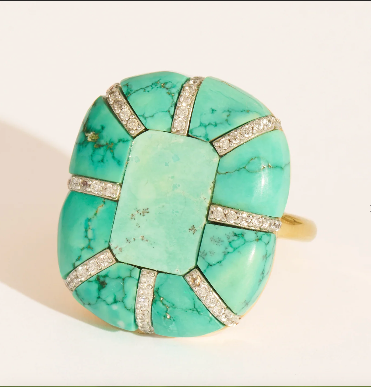 BE MAAD - Bague REEM turquoise