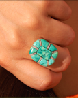 BE MAAD - Bague REEM turquoise
