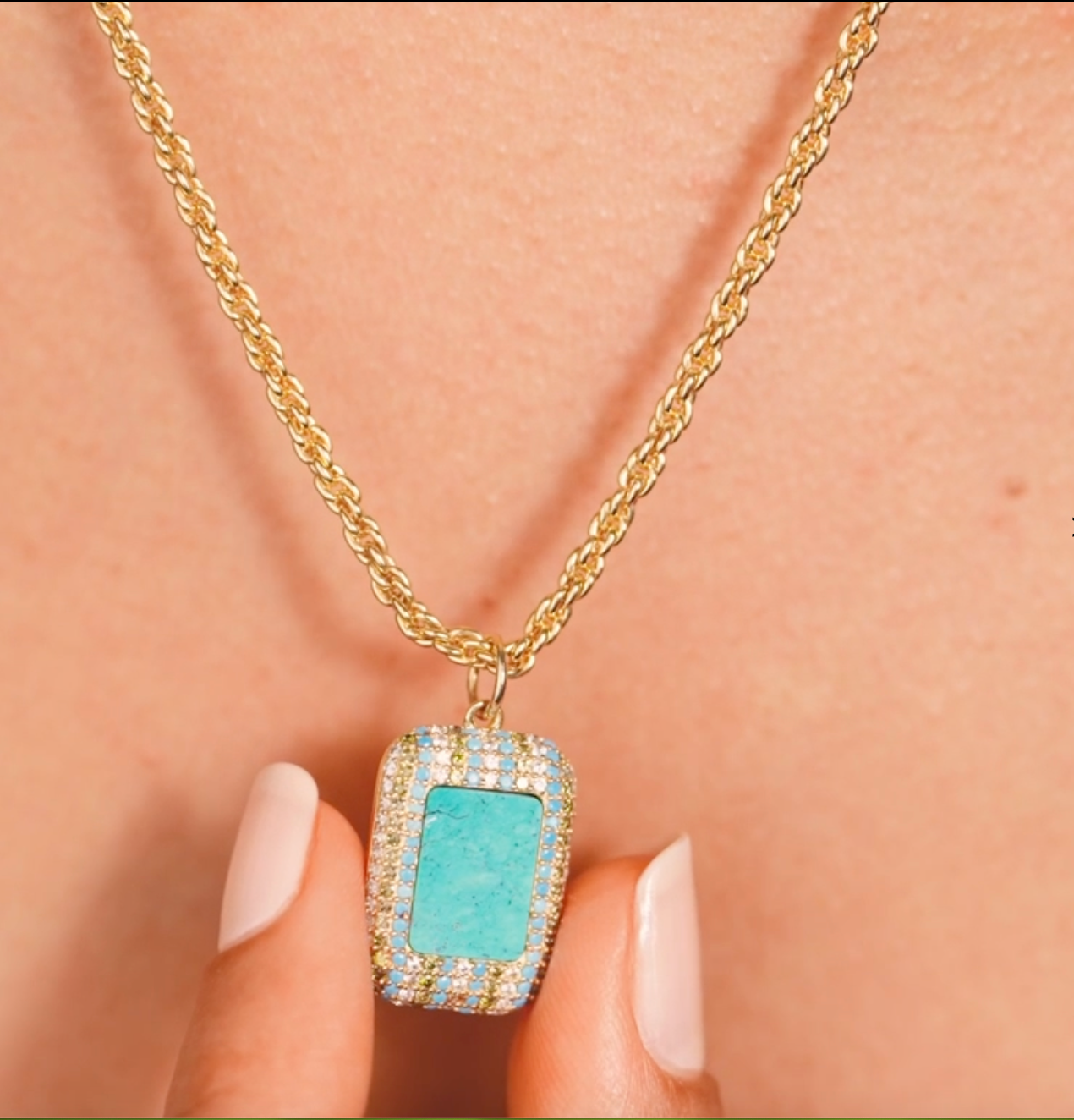 BE MAAD - Collier KARMA - Turquoise