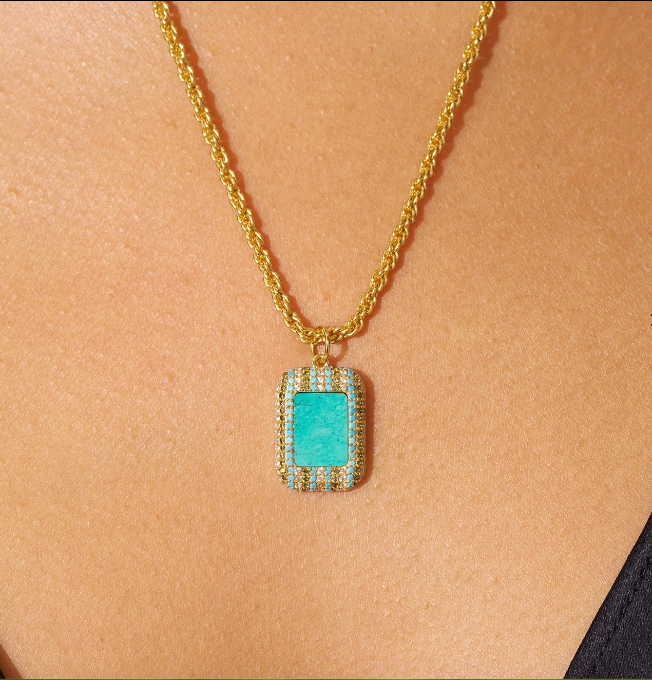 BE MAAD - Collier KARMA - Turquoise