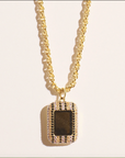 BE MAAD - Collier KARMA - Obsidienne dorée