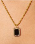 BE MAAD - Collier KARMA - Obsidienne dorée