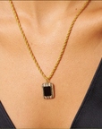 BE MAAD - Collier KARMA - Obsidienne dorée