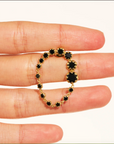 BE MAAD - Boucles d'oreilles RIVE D'OR - Zircons noirs