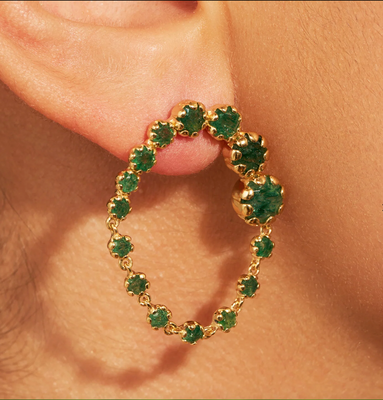BE MAAD - Boucles d'oreilles RIVE D'OR - Aventurine