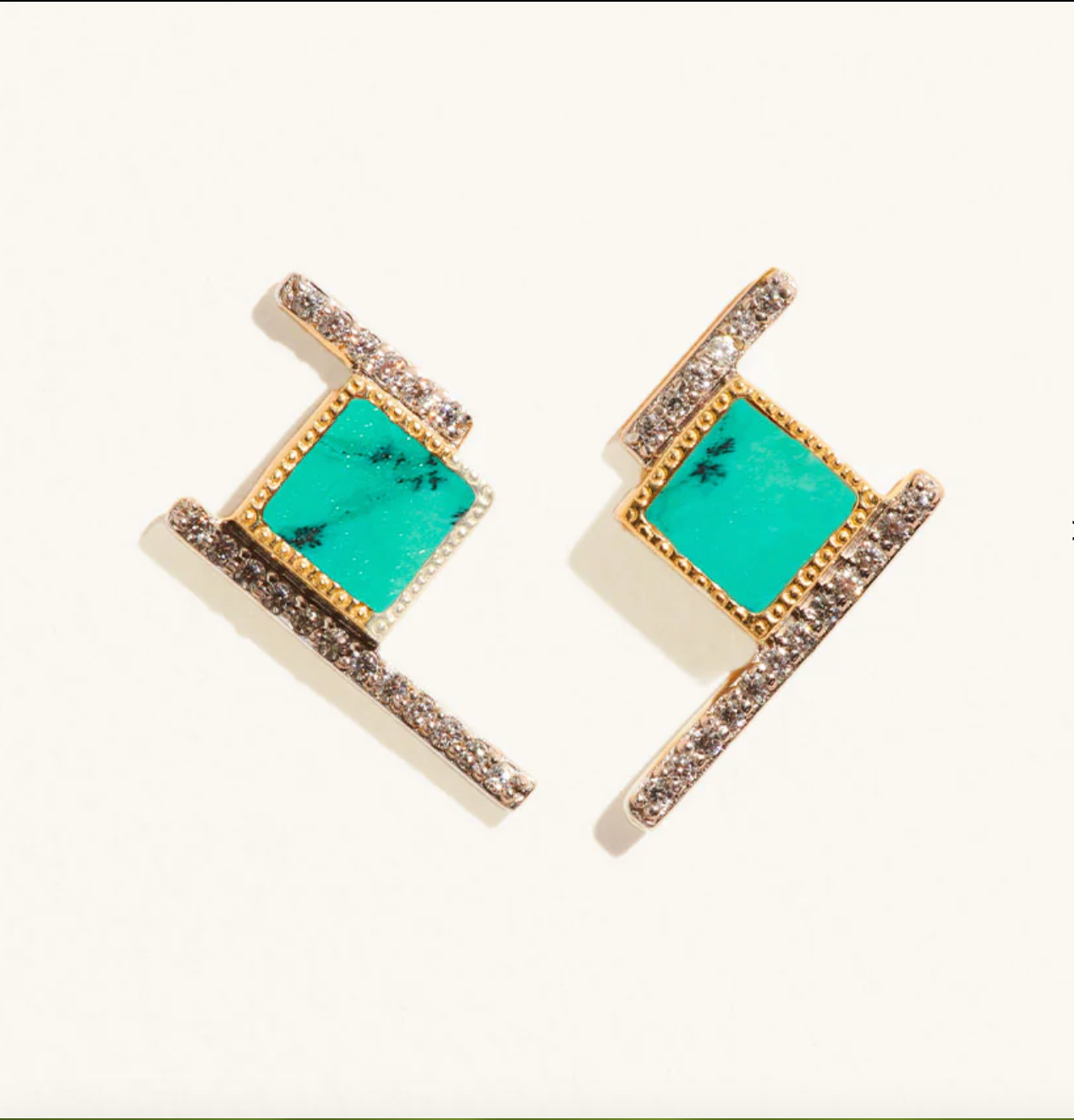 BE MAAD - Boucles d'oreilles- KARA - Turquoise