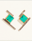 BE MAAD - Boucles d'oreilles- KARA - Turquoise