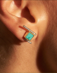 BE MAAD - Boucles d'oreilles- KARA - Turquoise