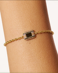 BE MAAD - Bracelet KARMA - Obsidienne dorée