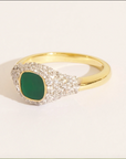 BE MAAD - Bague HOLI - Onyx vert