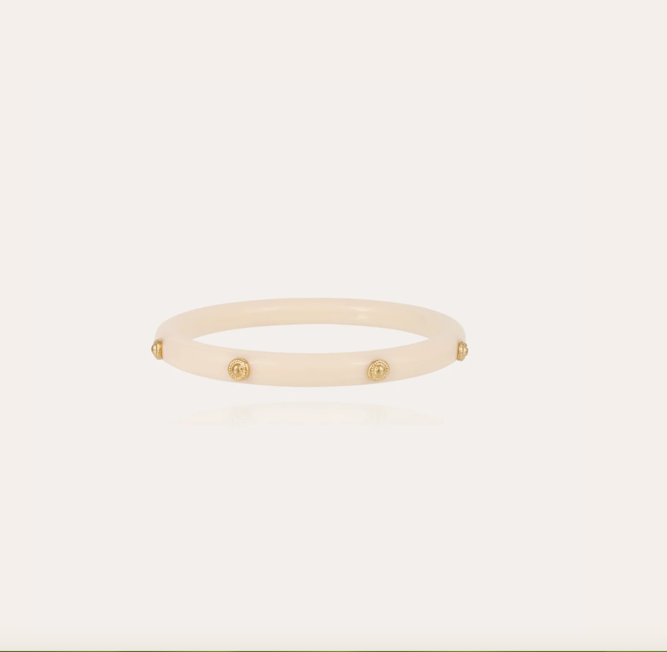 GAS BIJOUX - Bracelet CAFTAN BIS acétate doré à l'or fin et ivoire