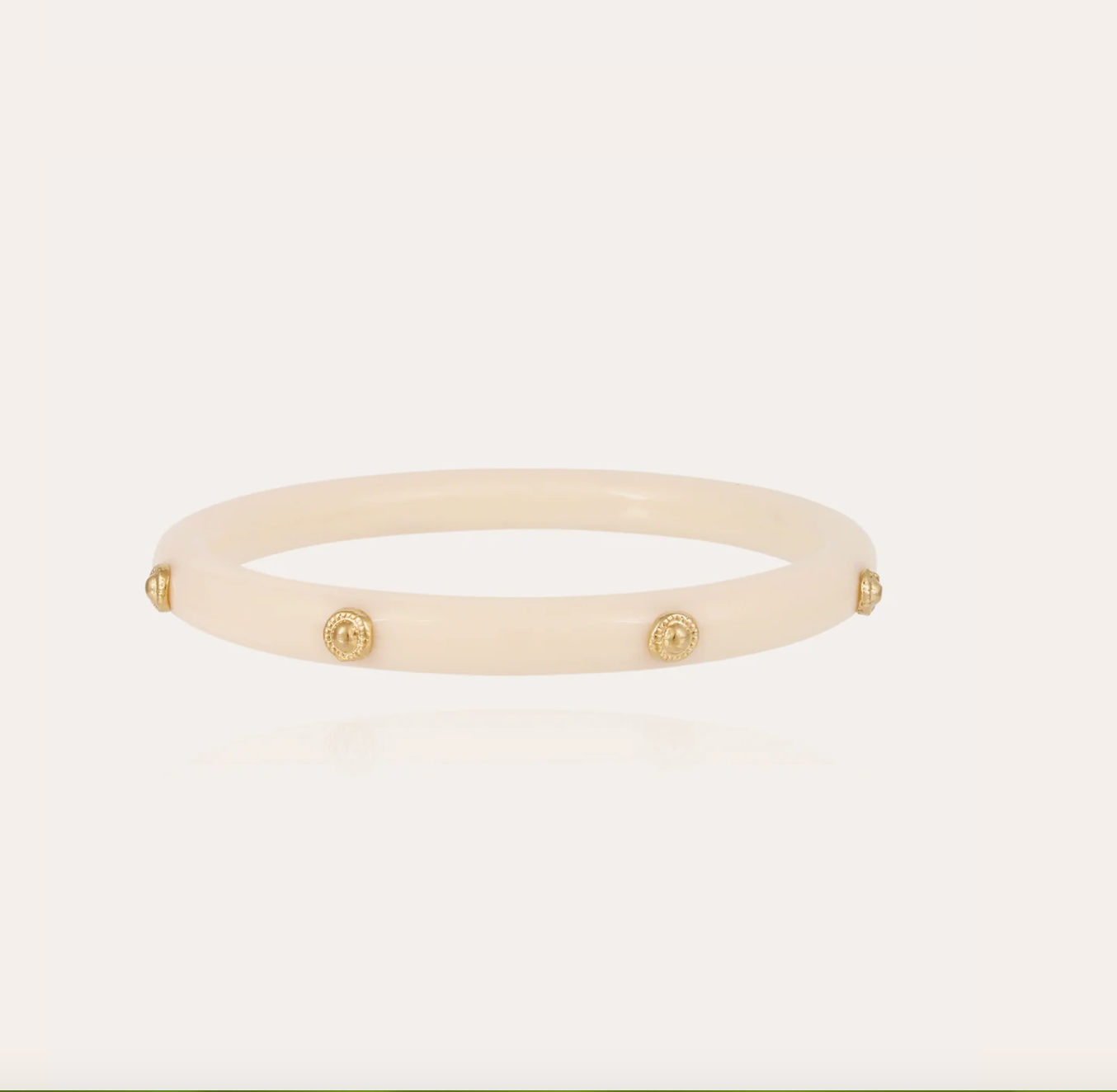 GAS BIJOUX - Bracelet CAFTAN BIS acétate doré à l'or fin et ivoire