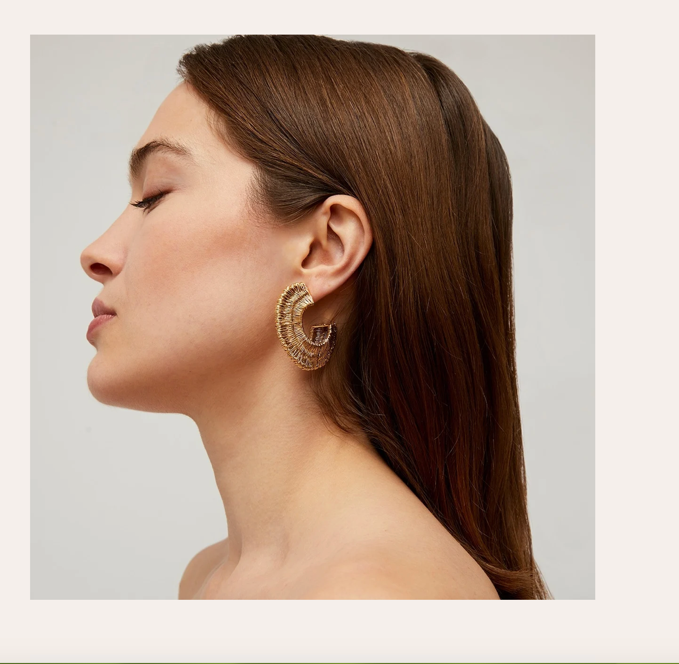 GAS BIJOUX - Boucles d'oreilles créoles CROCUS FILEA métal doré à l'or fin