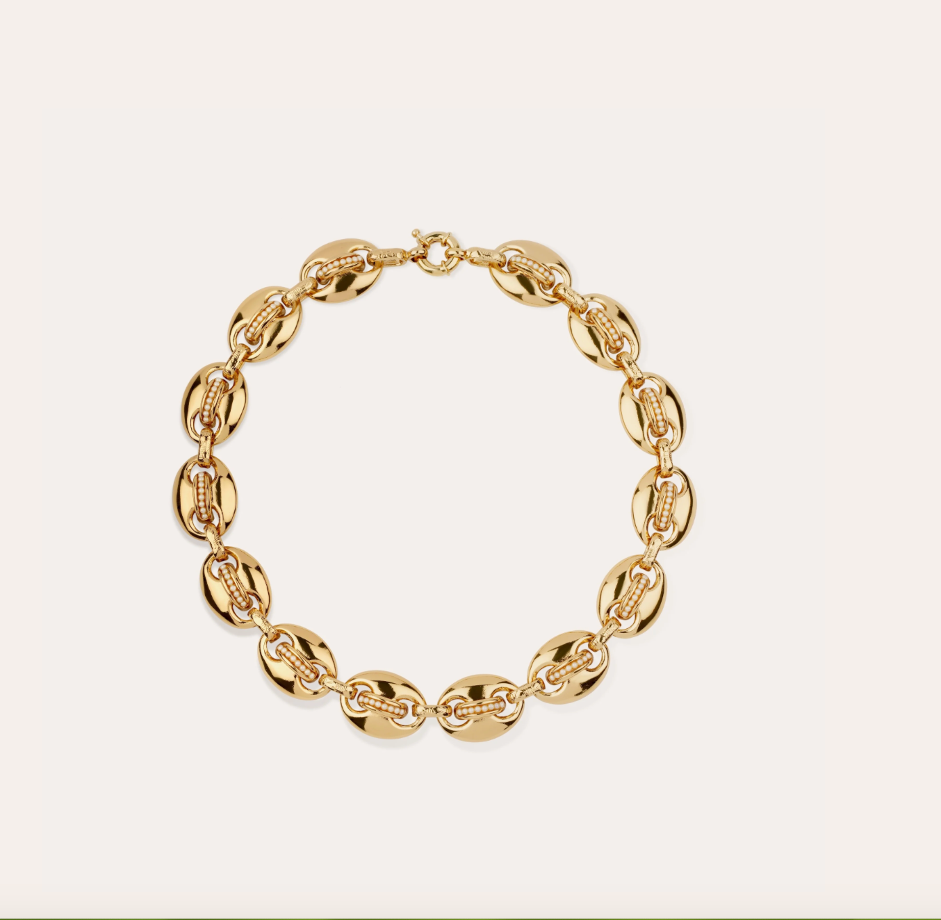 GAS BIJOUX - Collier COPHEA mini doré - Nacre blanche métal doré à l'or fin