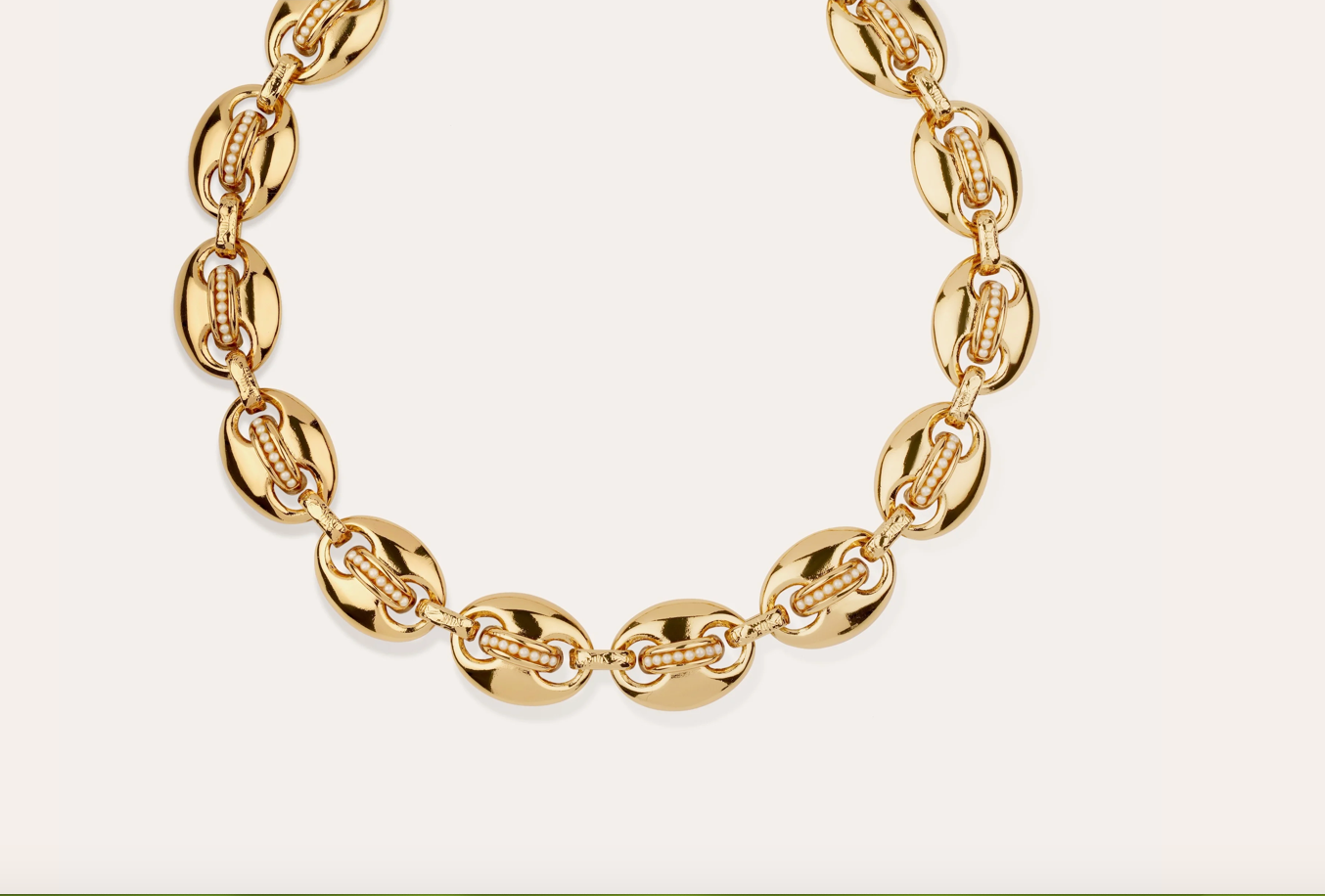 GAS BIJOUX - Collier COPHEA mini doré - Nacre blanche métal doré à l'or fin