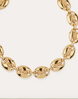GAS BIJOUX - Collier COPHEA mini doré - Nacre blanche métal doré à l'or fin