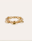GAS BIJOUX - Bracelet COPHEA mini doré - Nacre blanche métal doré à l'or fin