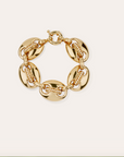 GAS BIJOUX - Bracelet COPHEA mini doré - Nacre blanche métal doré à l'or fin