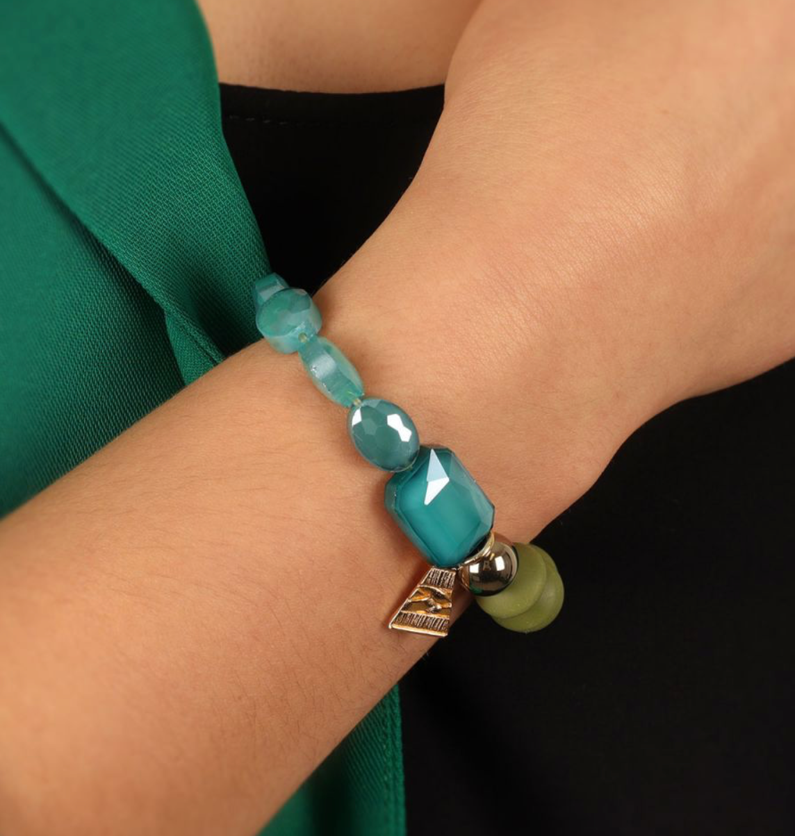 TARATATA - Bracelet GLAM ROCK - Vert