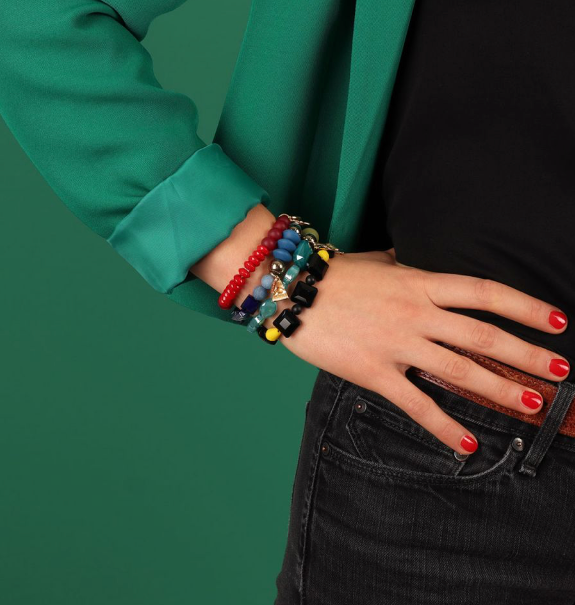 TARATATA - Bracelet GLAM ROCK - Vert