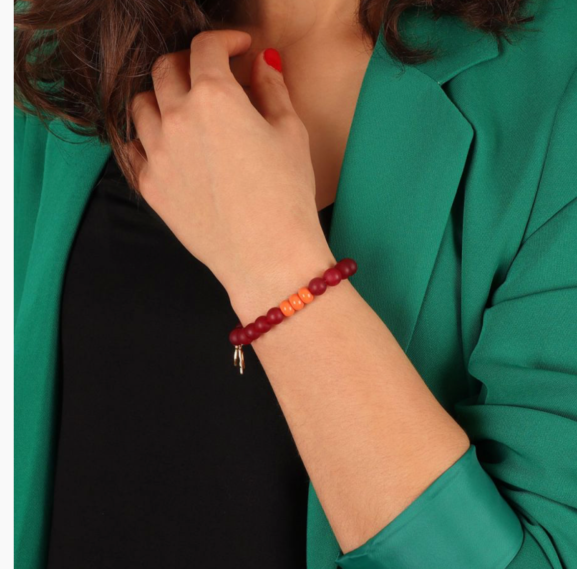 TARATATA - Bracelet GLAM ROCK - Rouge